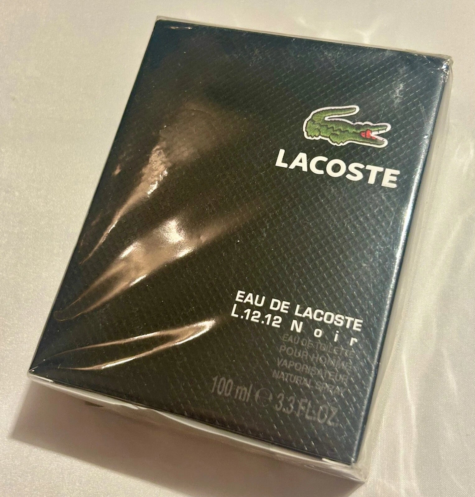 Lacoste Eau De Lacoste L.12.12 Noir Intense EDT 3.3 oz / 100 ml, New, Sealed
